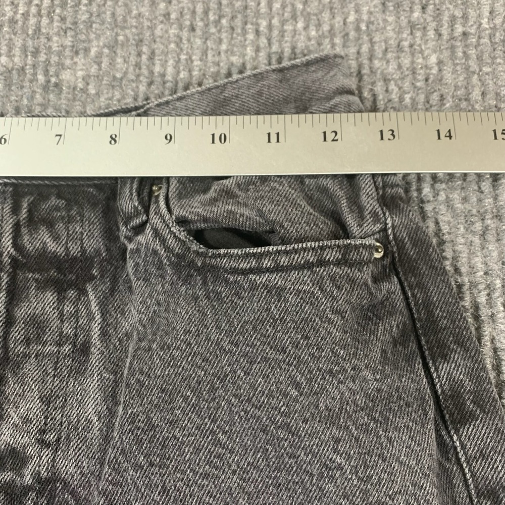 Pacsun Jeans Womens 25  Black Denim Dad Jean Distressed Baggy High‎ Rise 25x30 - Picture 10 of 16
